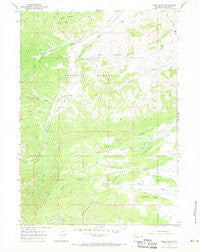 Noble Basin Wyoming Historical topographic map, 1:24000 scale, 7.5 X 7.5 Minute, Year 1967