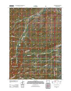 Noble Basin Wyoming Historical topographic map, 1:24000 scale, 7.5 X 7.5 Minute, Year 2012