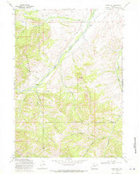 Noon Point Wyoming Historical topographic map, 1:24000 scale, 7.5 X 7.5 Minute, Year 1969