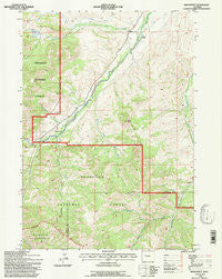 Noon Point Wyoming Historical topographic map, 1:24000 scale, 7.5 X 7.5 Minute, Year 1991