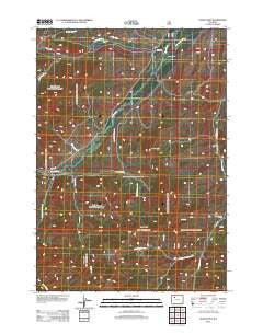 Noon Point Wyoming Historical topographic map, 1:24000 scale, 7.5 X 7.5 Minute, Year 2012