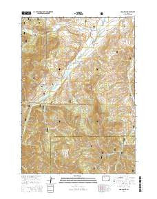 Noon Point Wyoming Current topographic map, 1:24000 scale, 7.5 X 7.5 Minute, Year 2015