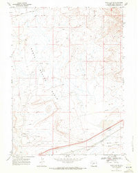North Baxter Wyoming Historical topographic map, 1:24000 scale, 7.5 X 7.5 Minute, Year 1968