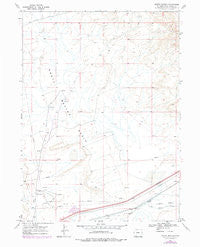 North Baxter Wyoming Historical topographic map, 1:24000 scale, 7.5 X 7.5 Minute, Year 1968