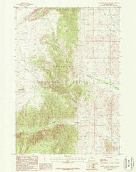 North Bennett Creek Wyoming Historical topographic map, 1:24000 scale, 7.5 X 7.5 Minute, Year 1987