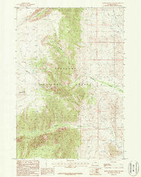 North Bennett Creek Wyoming Historical topographic map, 1:24000 scale, 7.5 X 7.5 Minute, Year 1987