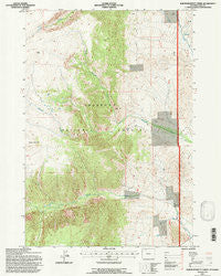 North Bennett Creek Wyoming Historical topographic map, 1:24000 scale, 7.5 X 7.5 Minute, Year 1991