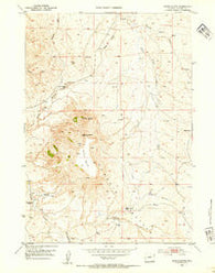 North Butte Wyoming Historical topographic map, 1:24000 scale, 7.5 X 7.5 Minute, Year 1953