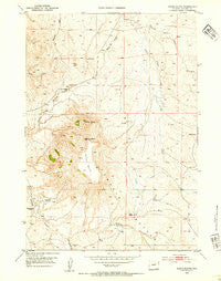 North Butte Wyoming Historical topographic map, 1:24000 scale, 7.5 X 7.5 Minute, Year 1953