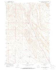North Emblem Reservoir Wyoming Historical topographic map, 1:24000 scale, 7.5 X 7.5 Minute, Year 1966