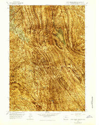 North Emblem Reservoir Wyoming Historical topographic map, 1:24000 scale, 7.5 X 7.5 Minute, Year 1966