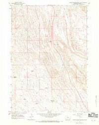 North Emblem Reservoir Wyoming Historical topographic map, 1:24000 scale, 7.5 X 7.5 Minute, Year 1966
