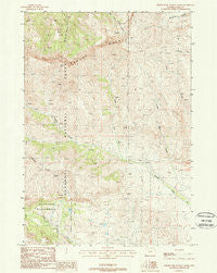 North Fork Pickett Creek Wyoming Historical topographic map, 1:24000 scale, 7.5 X 7.5 Minute, Year 1988