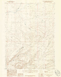 North Packsaddle Canyon Wyoming Historical topographic map, 1:24000 scale, 7.5 X 7.5 Minute, Year 1986