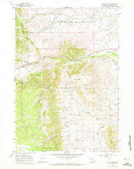 North Ridge Wyoming Historical topographic map, 1:24000 scale, 7.5 X 7.5 Minute, Year 1967