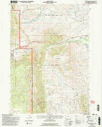 North Ridge Wyoming Historical topographic map, 1:24000 scale, 7.5 X 7.5 Minute, Year 1993