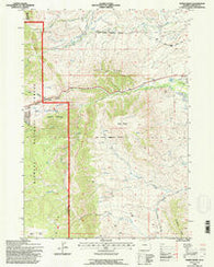 North Ridge Wyoming Historical topographic map, 1:24000 scale, 7.5 X 7.5 Minute, Year 1993
