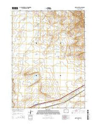 North Baxter Wyoming Current topographic map, 1:24000 scale, 7.5 X 7.5 Minute, Year 2015
