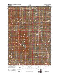 North Butte Wyoming Historical topographic map, 1:24000 scale, 7.5 X 7.5 Minute, Year 2012