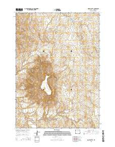 North Butte Wyoming Current topographic map, 1:24000 scale, 7.5 X 7.5 Minute, Year 2015