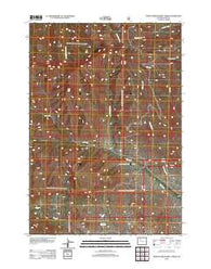 North Fork Pickett Creek Wyoming Historical topographic map, 1:24000 scale, 7.5 X 7.5 Minute, Year 2012