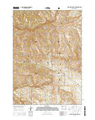 North Fork Pickett Creek Wyoming Current topographic map, 1:24000 scale, 7.5 X 7.5 Minute, Year 2015
