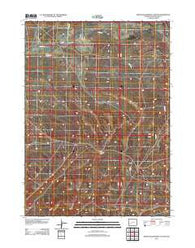 North Packsaddle Canyon Wyoming Historical topographic map, 1:24000 scale, 7.5 X 7.5 Minute, Year 2012