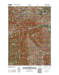 North Ridge Wyoming Historical topographic map, 1:24000 scale, 7.5 X 7.5 Minute, Year 2012