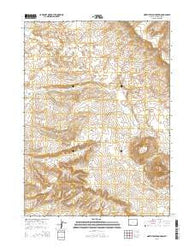 North Table Mountain Wyoming Current topographic map, 1:24000 scale, 7.5 X 7.5 Minute, Year 2015