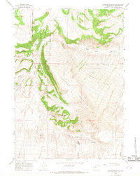 Nostrum Mountain Wyoming Historical topographic map, 1:24000 scale, 7.5 X 7.5 Minute, Year 1965