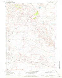 Notches Dome Wyoming Historical topographic map, 1:24000 scale, 7.5 X 7.5 Minute, Year 1968