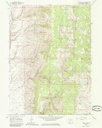 Nugent Park Wyoming Historical topographic map, 1:24000 scale, 7.5 X 7.5 Minute, Year 1967