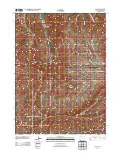 Nugget Wyoming Historical topographic map, 1:24000 scale, 7.5 X 7.5 Minute, Year 2012