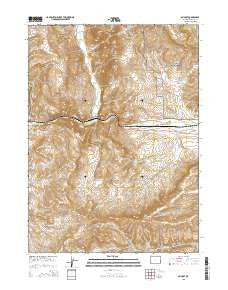 Nugget Wyoming Current topographic map, 1:24000 scale, 7.5 X 7.5 Minute, Year 2015