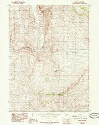 Nugget Wyoming Historical topographic map, 1:24000 scale, 7.5 X 7.5 Minute, Year 1985