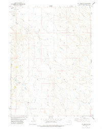 Oat Creek NW Wyoming Historical topographic map, 1:24000 scale, 7.5 X 7.5 Minute, Year 1978