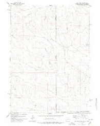 Oat Creek Wyoming Historical topographic map, 1:24000 scale, 7.5 X 7.5 Minute, Year 1978