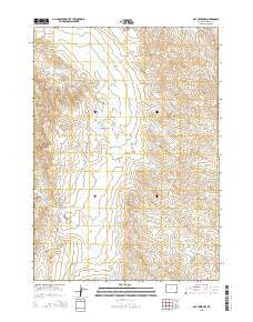Oat Creek NW Wyoming Current topographic map, 1:24000 scale, 7.5 X 7.5 Minute, Year 2015