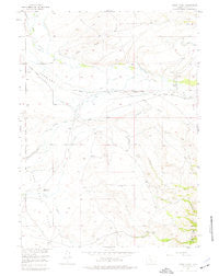 Oberg Ranch Wyoming Historical topographic map, 1:24000 scale, 7.5 X 7.5 Minute, Year 1955
