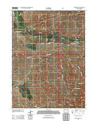 Oberg Ranch Wyoming Historical topographic map, 1:24000 scale, 7.5 X 7.5 Minute, Year 2012