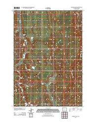 Obsidian Cliff Wyoming Historical topographic map, 1:24000 scale, 7.5 X 7.5 Minute, Year 2012