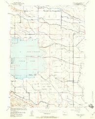 Ocean Lake Wyoming Historical topographic map, 1:24000 scale, 7.5 X 7.5 Minute, Year 1958