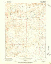 Ocla Draw Wyoming Historical topographic map, 1:24000 scale, 7.5 X 7.5 Minute, Year 1952