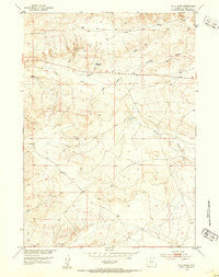 Ocla Draw Wyoming Historical topographic map, 1:24000 scale, 7.5 X 7.5 Minute, Year 1952