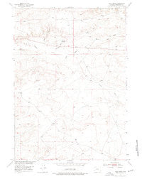 Ocla Draw Wyoming Historical topographic map, 1:24000 scale, 7.5 X 7.5 Minute, Year 1952