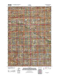 Ocla Draw Wyoming Historical topographic map, 1:24000 scale, 7.5 X 7.5 Minute, Year 2012