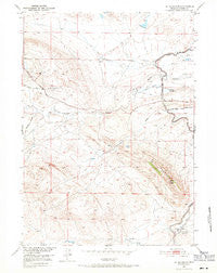Oil Mountain Wyoming Historical topographic map, 1:24000 scale, 7.5 X 7.5 Minute, Year 1951
