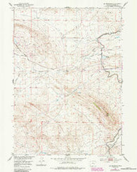 Oil Mountain Wyoming Historical topographic map, 1:24000 scale, 7.5 X 7.5 Minute, Year 1951