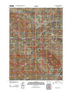 Oil Mountain Wyoming Historical topographic map, 1:24000 scale, 7.5 X 7.5 Minute, Year 2012