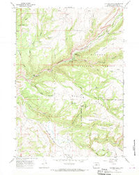 Old Maid Gulch Wyoming Historical topographic map, 1:24000 scale, 7.5 X 7.5 Minute, Year 1967